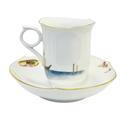 Meissen Venetian Journey Coffee Cup & Saucer, Motif 1