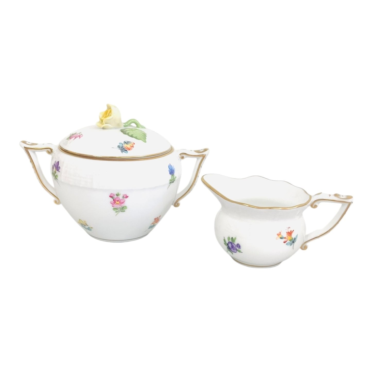 Herend Mille Fleur Tea Set for Two, 9 Pieces