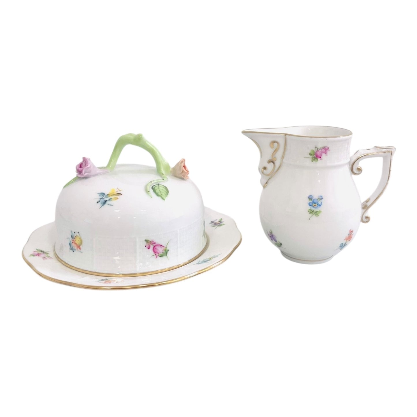 Herend Mille Fleur Breakfast Set for Two, 10 Pieces