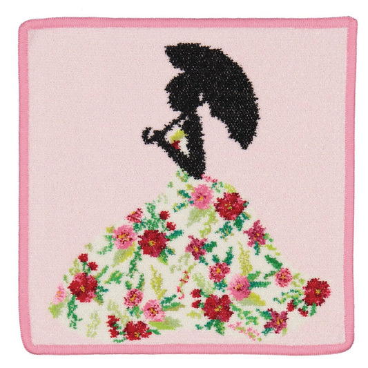 Feiler Miss Flower Pink Washcloth