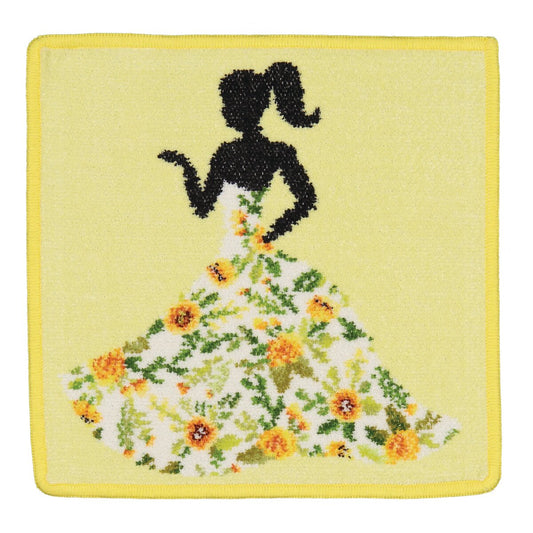 Feiler Miss Flower Yellow Washcloth