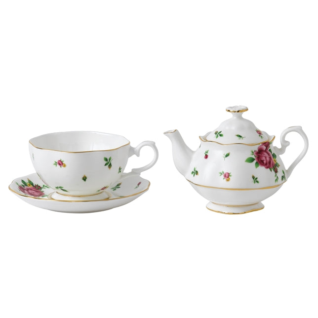 Royal Albert Modern Vintage New Country Roses White Tea For One