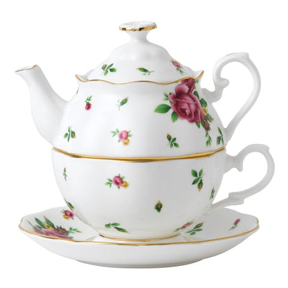 Royal Albert Modern Vintage New Country Roses White Tea For One