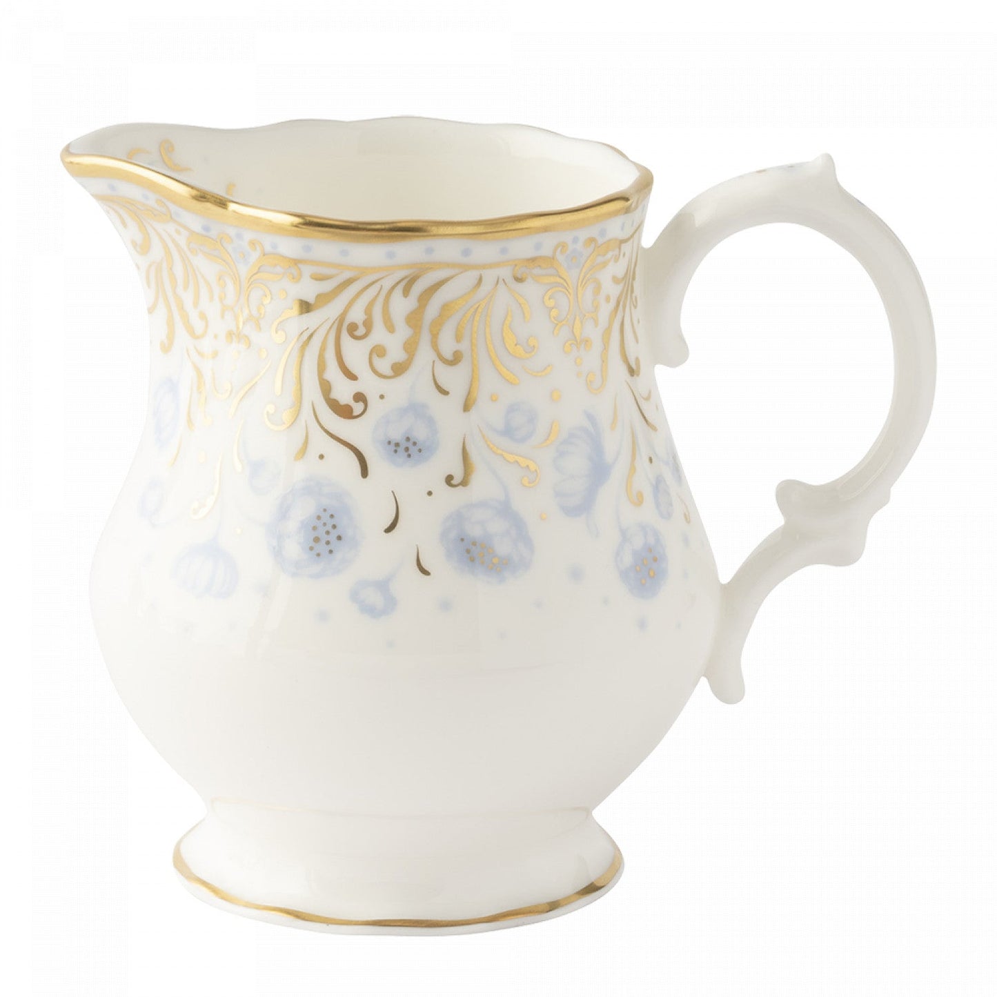 Royal Crown Derby Royal Peony Blue Cream Jug (7.75oz/22cl)