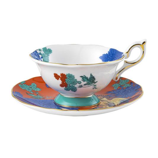 Wedgwood Wonderlust Golden Parrot Teacup and Saucer