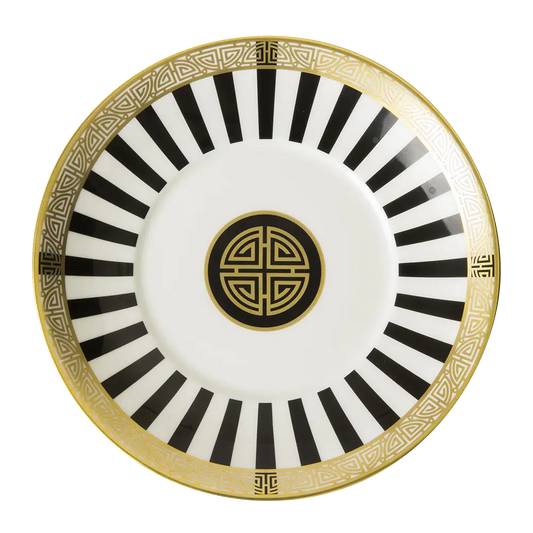 Royal Crown Derby Satori Black Tea Saucer (15.5cm / 6in)