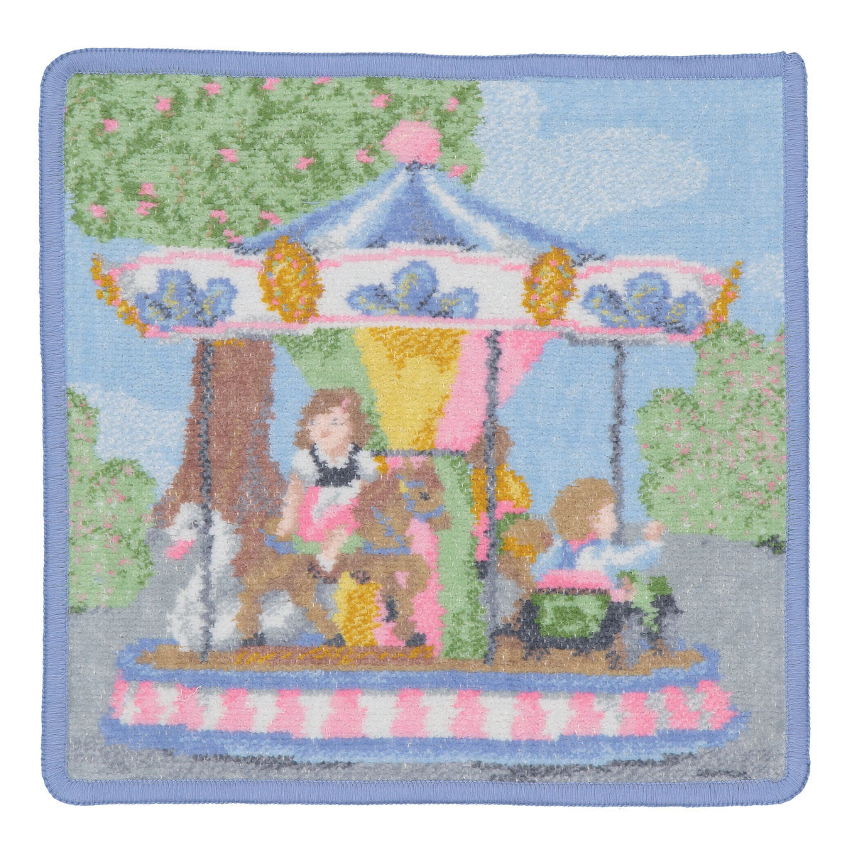 Feiler Funfair Washcloth - Light Blue