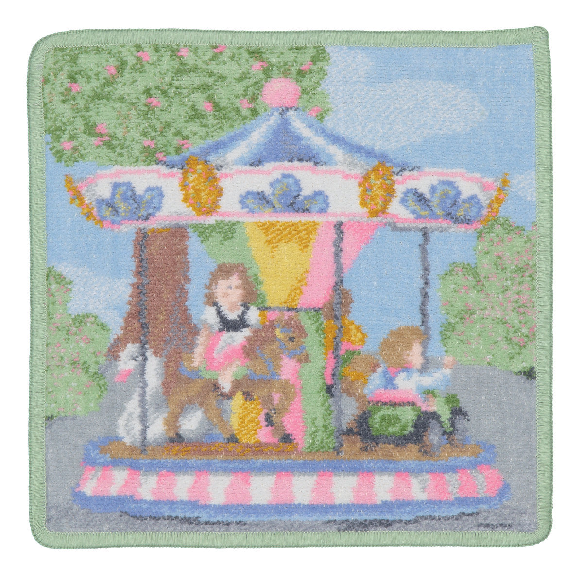 Feiler Funfair Washcloth - Pistachio