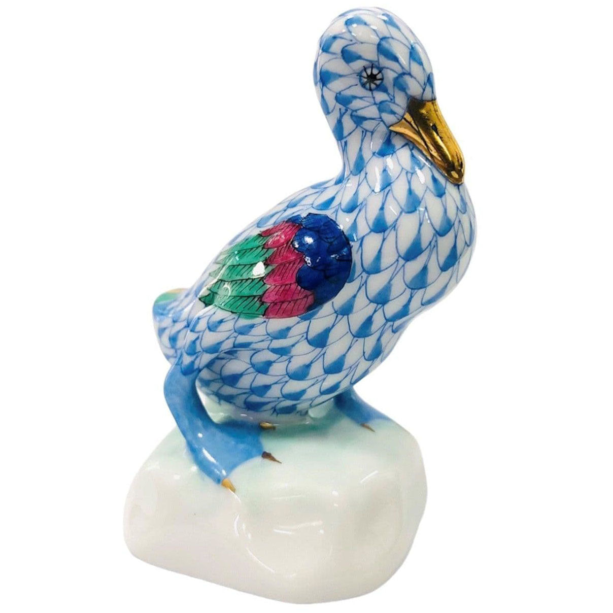 Herend Duck Fishnet Figurine