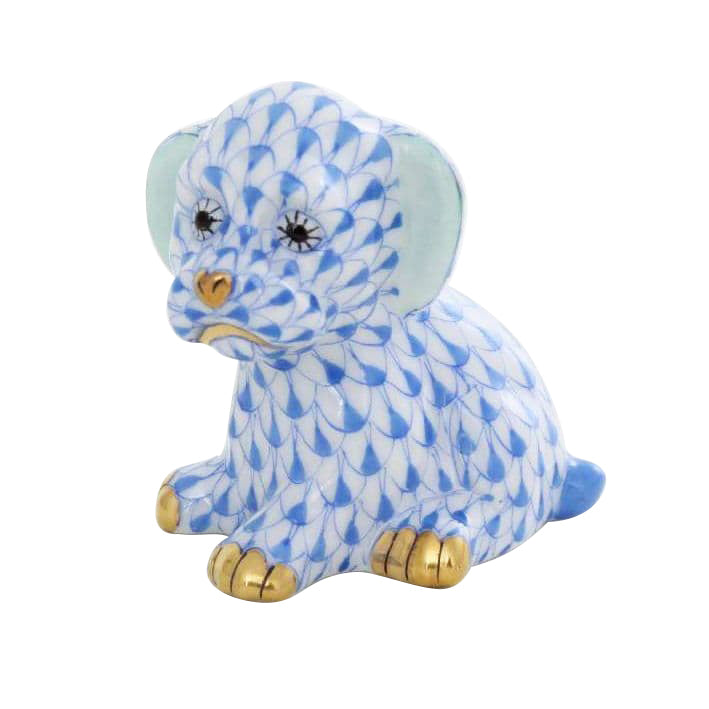 Herend Zoo Dog Fishnet Figurine