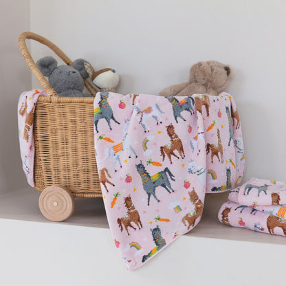 Feiler Los Caballos Face Cloth
