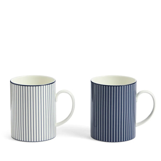 Wedgwood Gio Pinstripe Mug, Set of 2