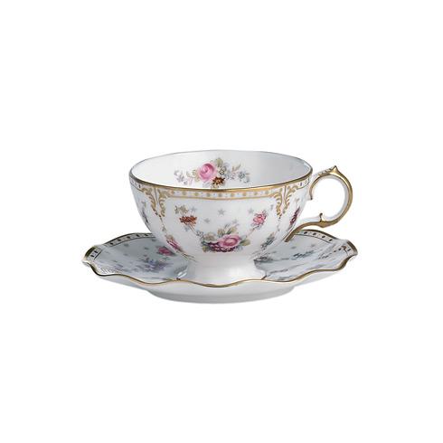 Royal Crown Derby Royal Antoinette Tea Cup & Saucer