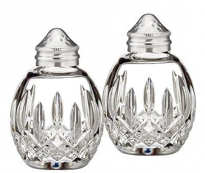 Waterford Crystal Giftology Lismore Round Salt and Pepper Set