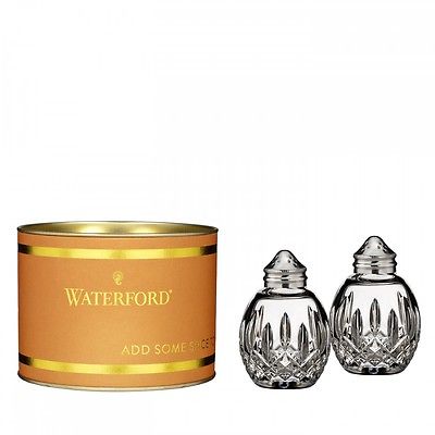 Waterford Crystal Giftology Lismore Round Salt & Pepper Set